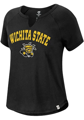 Colosseum Wichita State Shockers Womens Black Earth First Short Sleeve T-Shirt