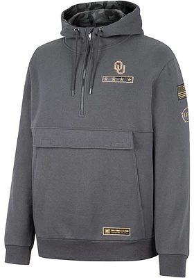 Colosseum Oklahoma Sooners Mens Charcoal OHT Ghost Rider Light Weight Jacket