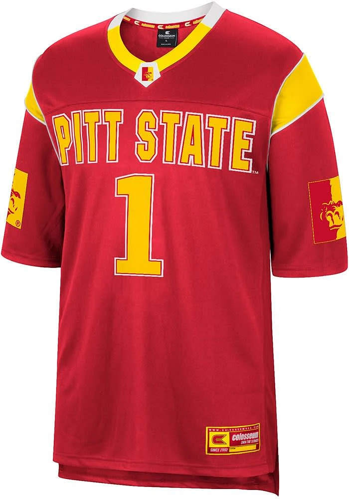 Colosseum Pitt State Gorillas Red Let Things Happen Football Jersey