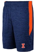 Colosseum Illinois Fighting Illini Mens Navy Blue Curry Shorts