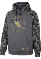 Colosseum North Texas Mean Green Mens Charcoal OHT GI Joe Camo Pullover Long Sleeve Hoodie