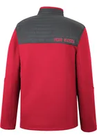 Colosseum Ohio State Buckeyes Mens Red Good On You Long Sleeve Qtr Zip Pullover