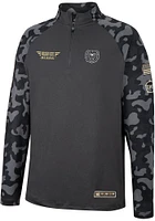 Colosseum Missouri State Bears Mens Charcoal OHT Long Range Camo Sleeve Qtr Zip Pullover