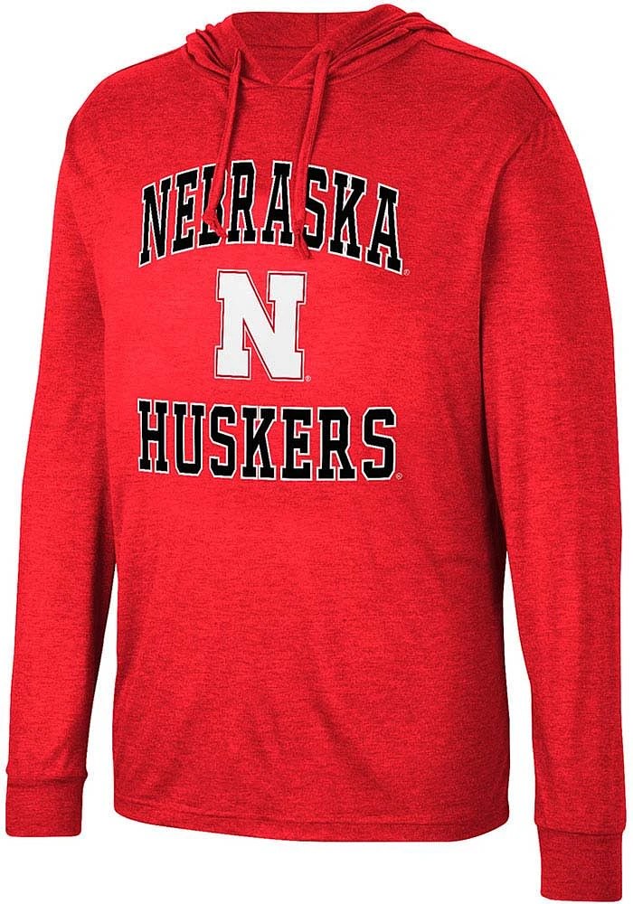 Colosseum Nebraska Cornhuskers Mens Collin Long Sleeve Hoodie