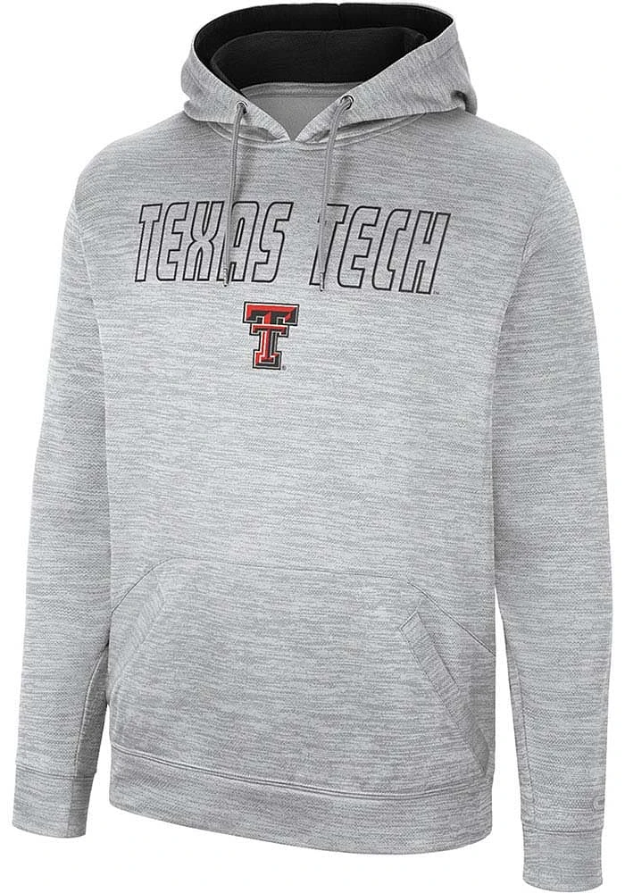 Colosseum Texas Tech Red Raiders Mens Grey Mac Hood