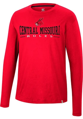 Colosseum Central Missouri Mules Red Earth First Recycled Long Sleeve T Shirt