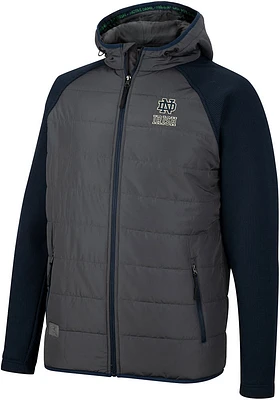 Mens Notre Dame Fighting Irish Colosseum Good On You Hooded Heavyweight Jacket - Charcoal