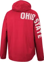 Colosseum Ohio State Buckeyes Mens Red Man To Beat Anorak Light Weight Jacket