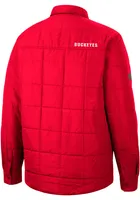 Colosseum Ohio State Buckeyes Mens Red Detonate Quilted Medium Weight Jacket