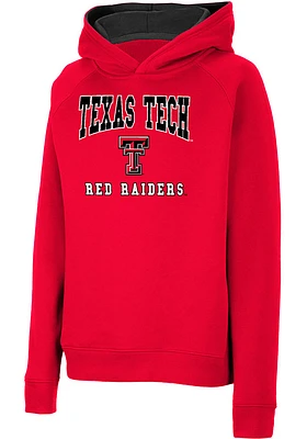 Colosseum Texas Tech Red Raiders Youth Number 1 Long Sleeve Hoodie