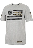 Colosseum Missouri State Bears Grey OHT Shockwave Camo Flag Short Sleeve T Shirt
