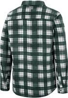 Colosseum North Texas Mean Green Mens Kelly Ellis Plaid Polar Fleece Snap Light Weight Jacke..