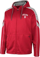 Colosseum Indiana Hoosiers Mens Crimson Johnson Long Sleeve Zip