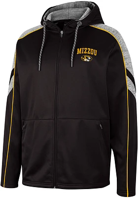 Colosseum Missouri Tigers Mens Black Johnson Long Sleeve Zip