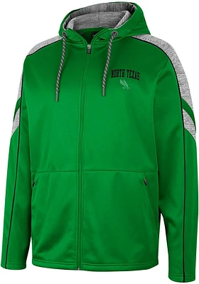 Colosseum North Texas Mean Green Mens Kelly Johnson Long Sleeve Zip