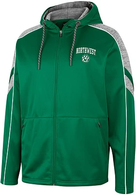 Colosseum Northwest Missouri State Bearcats Mens Green Johnson Long Sleeve Zip