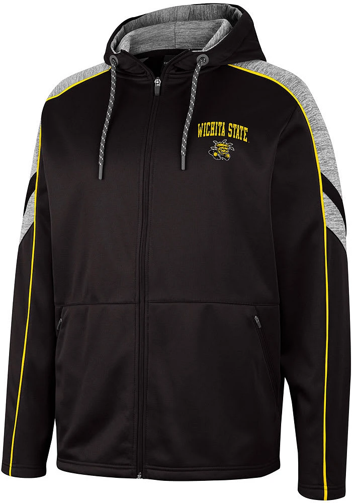 Colosseum Wichita State Shockers Mens Black Johnson Long Sleeve Zip