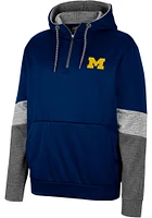 Colosseum Michigan Wolverines Mens Blue No Relation Zip Hood