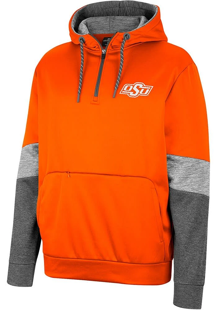 Colosseum Oklahoma State Cowboys Mens Orange No Relation Zip Hood