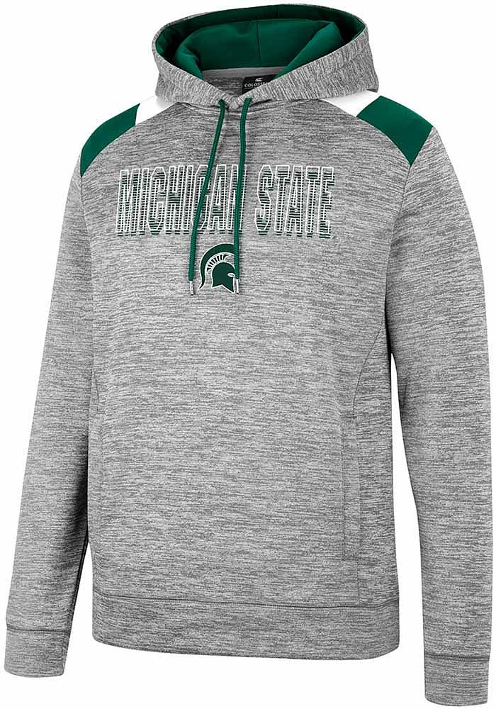 Colosseum Michigan State Spartans Mens Grey Walkie Talkie Hood