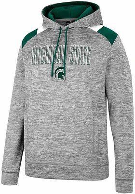 Colosseum Michigan State Spartans Mens Grey Walkie Talkie Hood