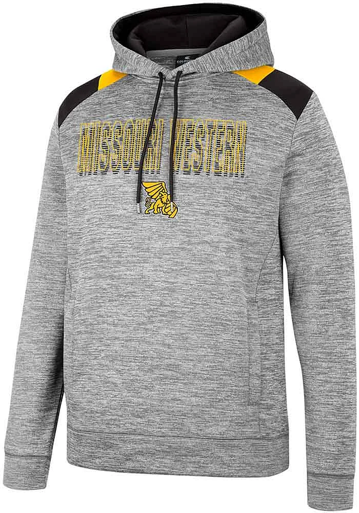 Colosseum Missouri Western Griffons Mens Grey Walkie Talkie Hood