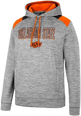 Colosseum Oklahoma State Cowboys Mens Grey Walkie Talkie Hood