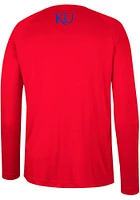 Colosseum Kansas Jayhawks Red Takagi Long Sleeve T-Shirt
