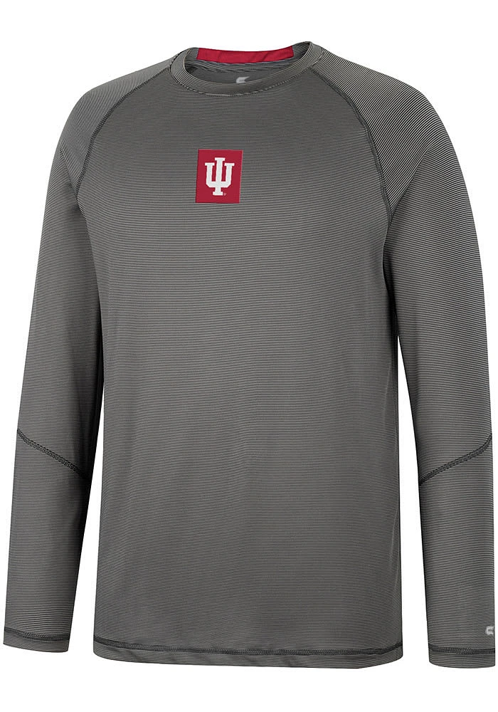 Colosseum Indiana Hoosiers Black Dwayne Raglan Long Sleeve T-Shirt