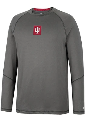 Colosseum Indiana Hoosiers Black Dwayne Raglan Long Sleeve T-Shirt