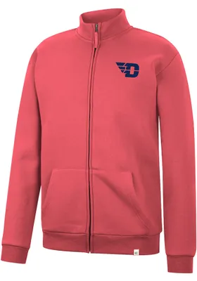 Colosseum Dayton Flyers Mens Red Gruber Long Sleeve Full Zip Jacket