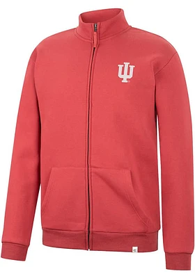 Colosseum Indiana Hoosiers Mens Crimson Gruber Long Sleeve Full Zip Jacket