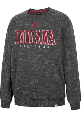 Colosseum Indiana Hoosiers Mens Charcoal Throw Quite A Party Long Sleeve Fashion Sweatshirt