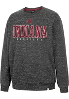 Colosseum Indiana Hoosiers Mens Charcoal Throw Quite A Party Long Sleeve Fashion Sweatshirt