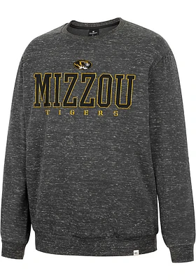 Colosseum Missouri Tigers Mens Charcoal Throw Quite A Party Long Sleeve Fashion Sweatshirt