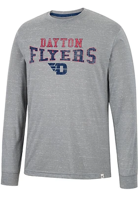 Colosseum Dayton Flyers Grey Youre Charge Long Sleeve T Shirt