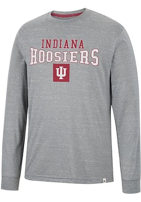 Colosseum Indiana Hoosiers Grey Youre Charge Long Sleeve T Shirt
