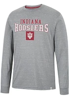 Colosseum Indiana Hoosiers Grey Youre Charge Long Sleeve T Shirt