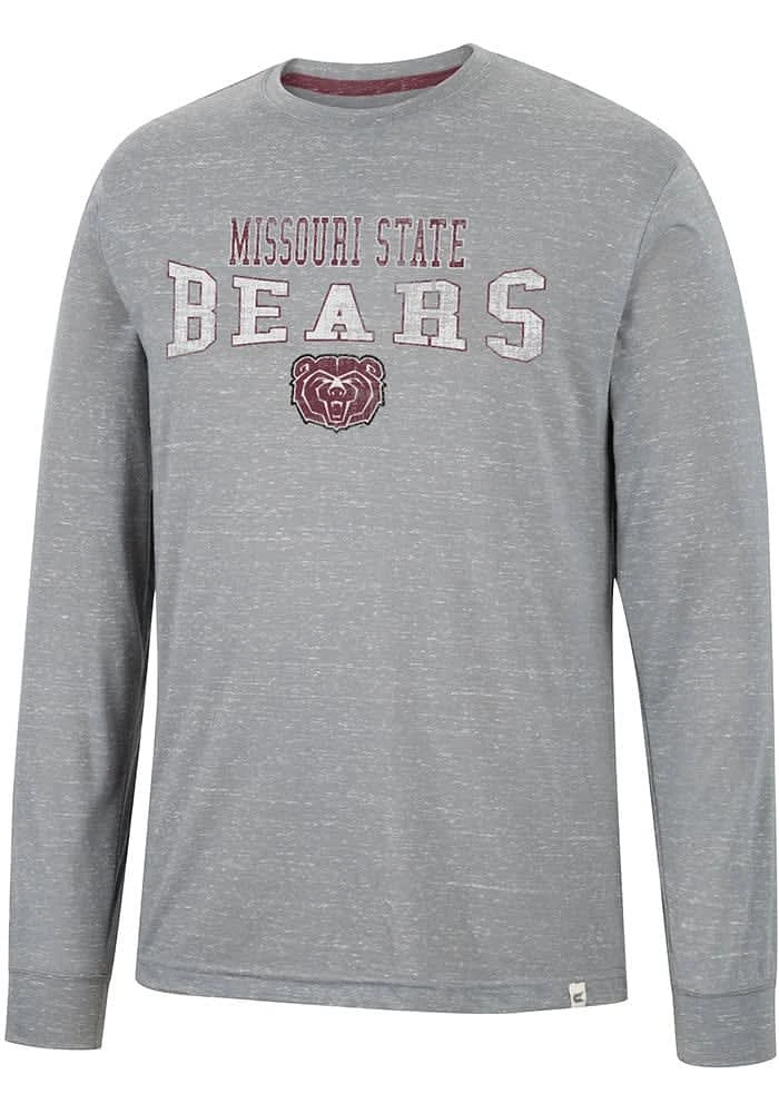 Colosseum Missouri State Bears Grey Youre Charge Long Sleeve T Shirt