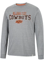 Colosseum Oklahoma State Cowboys Grey Youre Charge Long Sleeve T Shirt