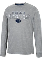Colosseum Penn State Nittany Lions Grey Youre Charge Long Sleeve T Shirt