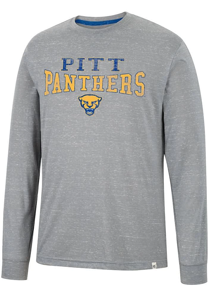Colosseum Pitt Panthers Grey Youre Charge Long Sleeve T Shirt