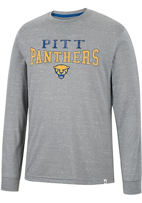 Colosseum Pitt Panthers Grey Youre Charge Long Sleeve T Shirt