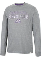 Colosseum TCU Horned Frogs Grey Youre Charge Long Sleeve T Shirt