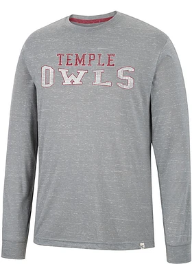 Colosseum Temple Owls Grey Youre Charge Long Sleeve T Shirt