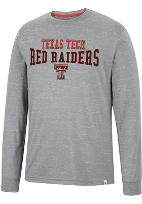 Colosseum Texas Tech Red Raiders Grey Youre Charge Long Sleeve T Shirt