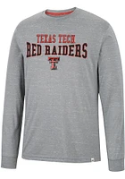 Colosseum Texas Tech Red Raiders Grey Youre Charge Long Sleeve T Shirt