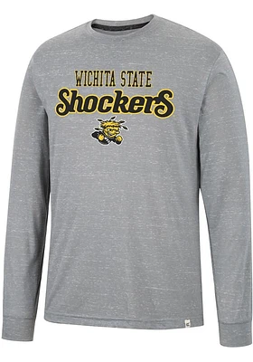 Colosseum Wichita State Shockers Grey Youre Charge Long Sleeve T Shirt
