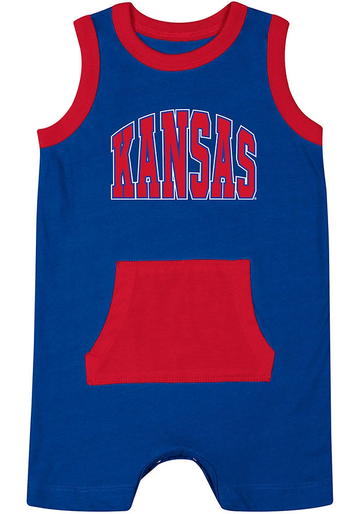 Colosseum Kansas Jayhawks Baby Blue Secret Life Short Sleeve One Piece