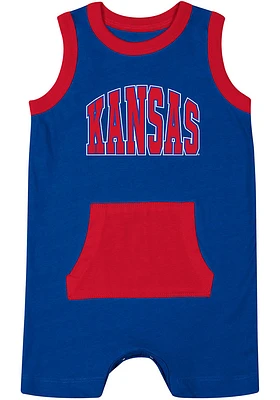 Colosseum Kansas Jayhawks Baby Blue Secret Life Short Sleeve One Piece